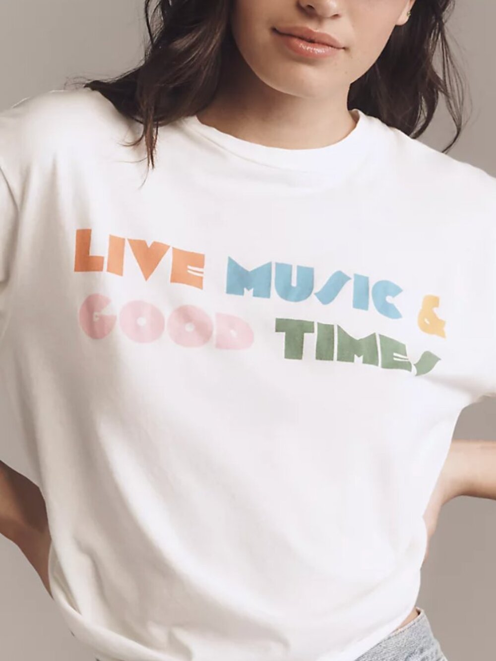 Size L Original Retro Brand Live Music & Good Times Graphic Tee